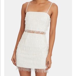 NWT Saylor Pyper Crystal Fringe Skirt Set